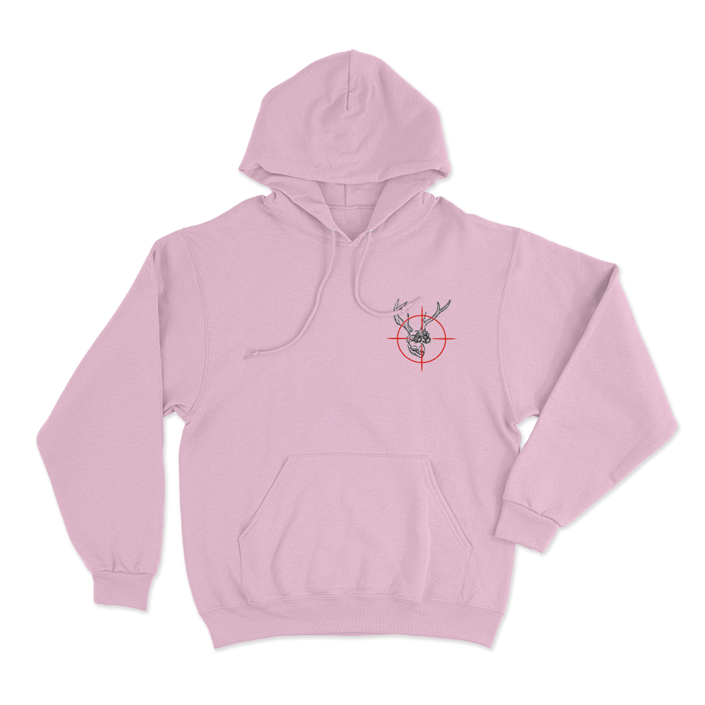 Hunter Skull Target Unisex Hoodie Pink Hunter Skull Target Unisex Hoodie Pink