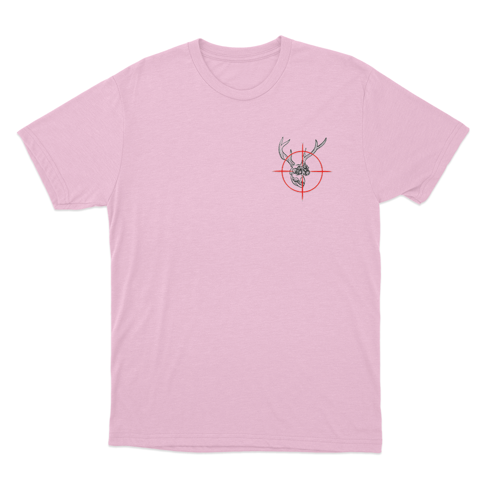 Hunter Skull Target Unisex T Shirt Pink Hunter Skull Target Unisex T Shirt Pink