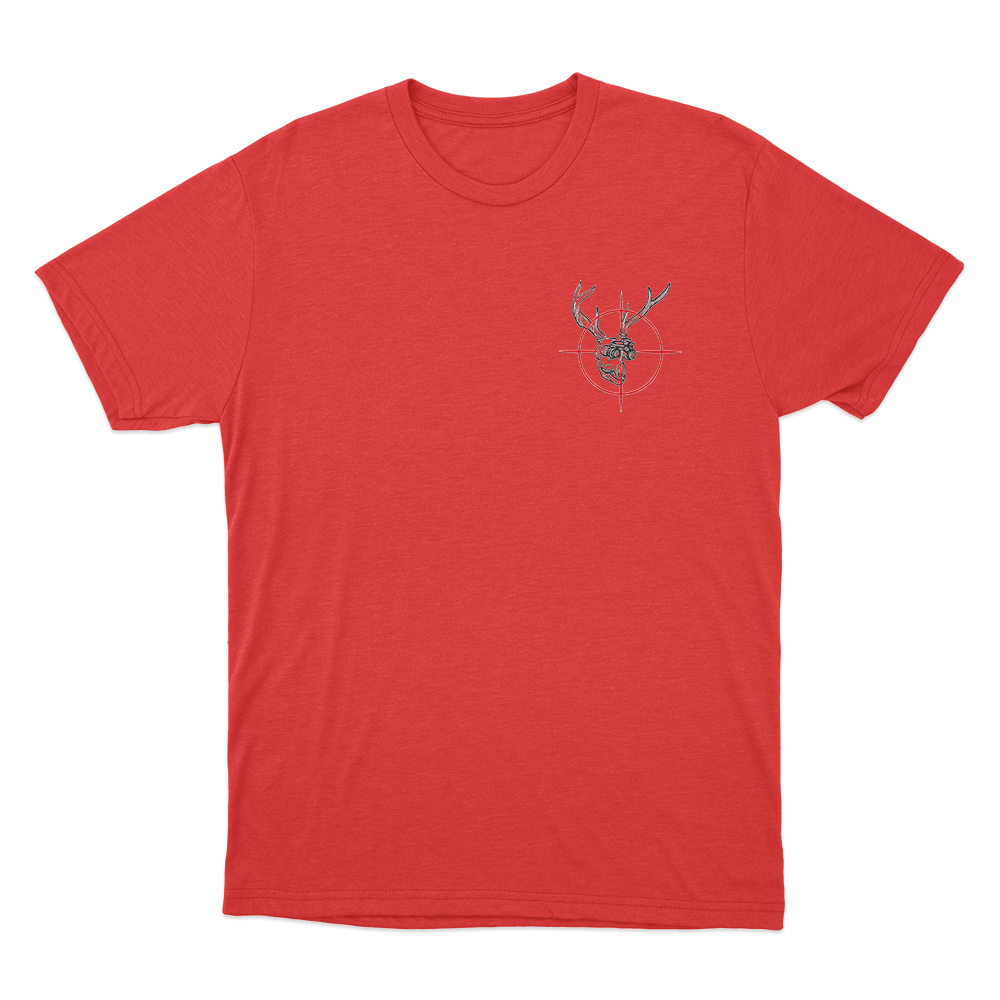 Hunter Skull Target Unisex T Shirt Red Hunter Skull Target Unisex T Shirt Red