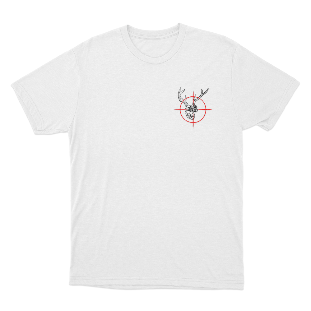 Hunter Skull Target Unisex T Shirt White Hunter Skull Target Unisex T Shirt White