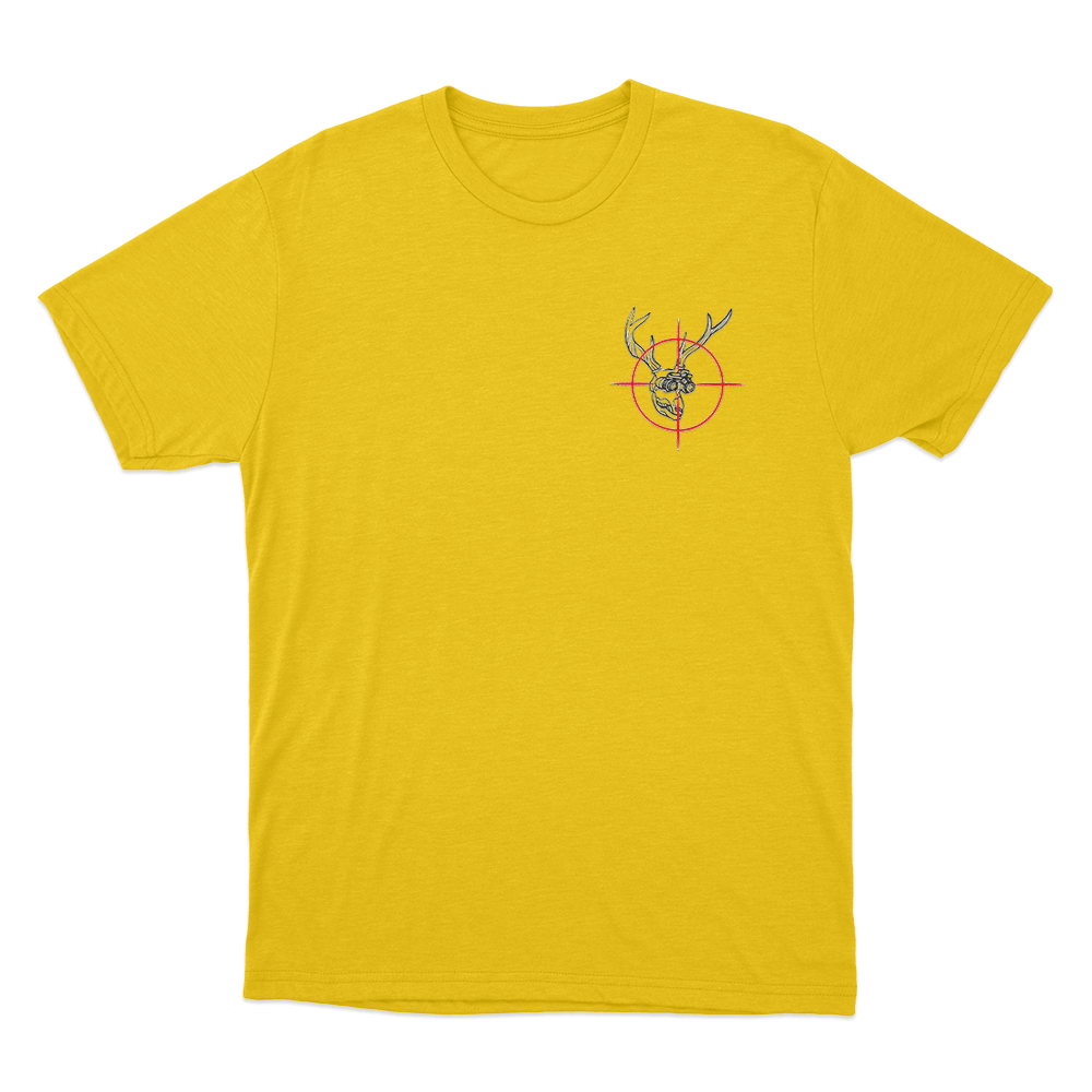 Hunter Skull Target Unisex T Shirt Yellow Hunter Skull Target Unisex T Shirt Yellow