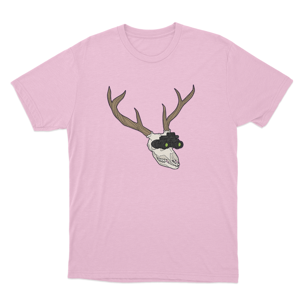 Wendigoon Antler Skull Logo Unisex T Shirt Pink Wendigoon Antler Skull Logo Unisex T Shirt Pink