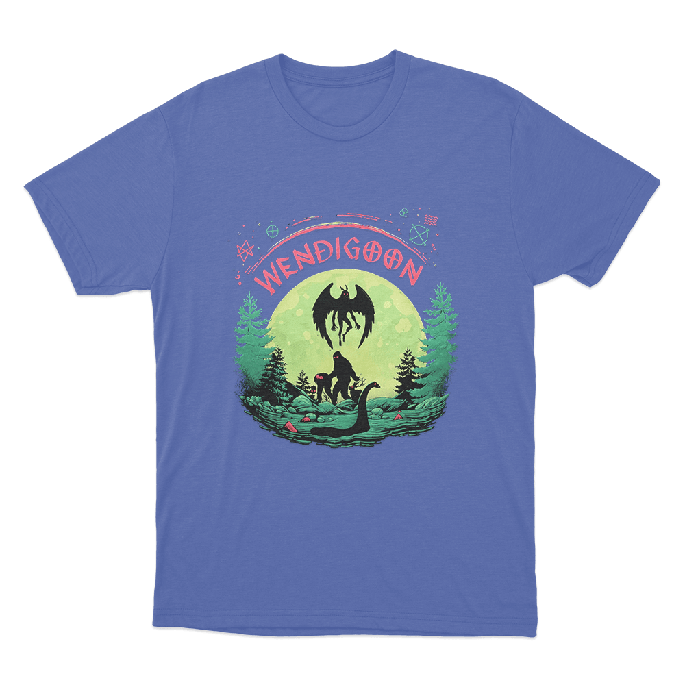 Wendigoon Forest Creature Unisex T Shirt Blue Wendigoon Forest Creature Unisex T Shirt Blue