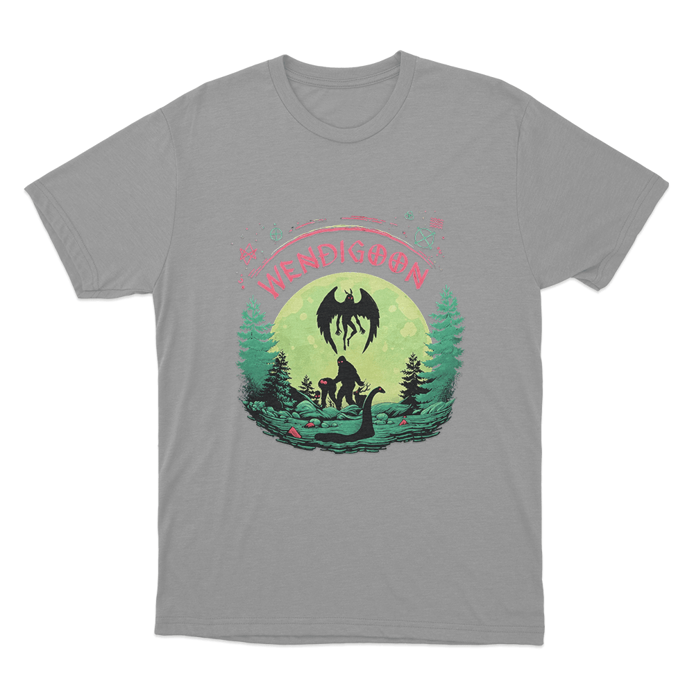 Wendigoon Forest Creature Unisex T Shirt Grey Wendigoon Forest Creature Unisex T Shirt Grey
