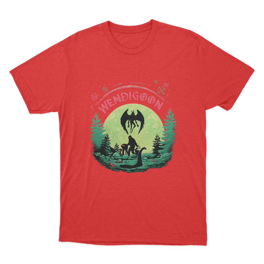 Wendigoon Forest Creature Unisex T Shirt Red Wendigoon Forest Creature Unisex T Shirt Red