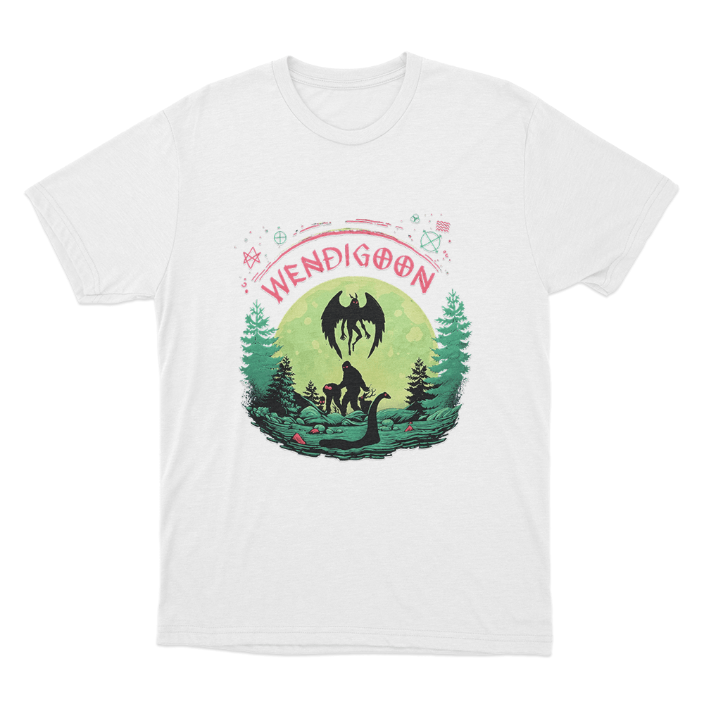 Wendigoon Forest Creature Unisex T Shirt White Wendigoon Forest Creature Unisex T Shirt White