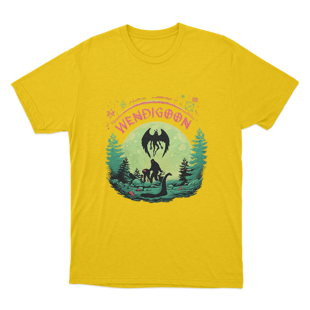Wendigoon Forest Creature Unisex T Shirt Yellow Wendigoon Forest Creature Unisex T Shirt Yellow