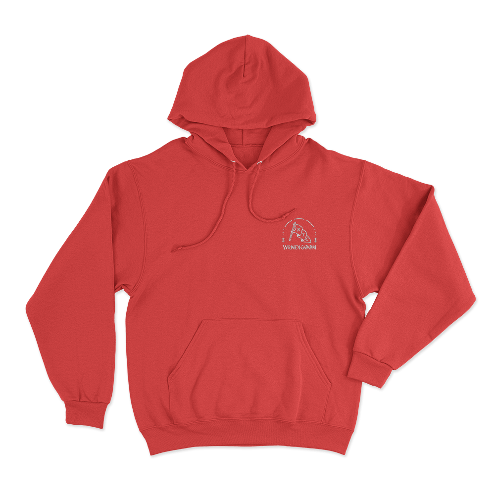 Wendigoon Logo Unsiex Hoodie Red Wendigoon Logo Unsiex Hoodie Red